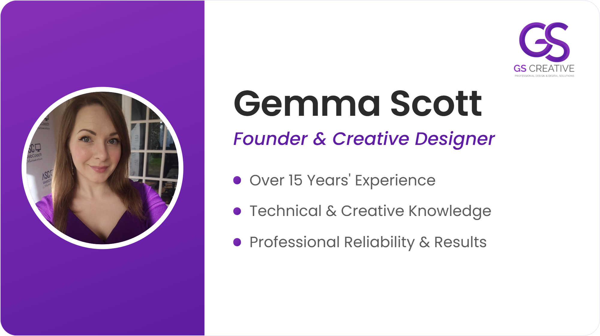 Gemma Scott, founder and creative designer at GS Creative